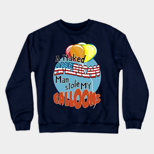 American Balloon Thief in London Crewneck Sweatshirt by SquareDog